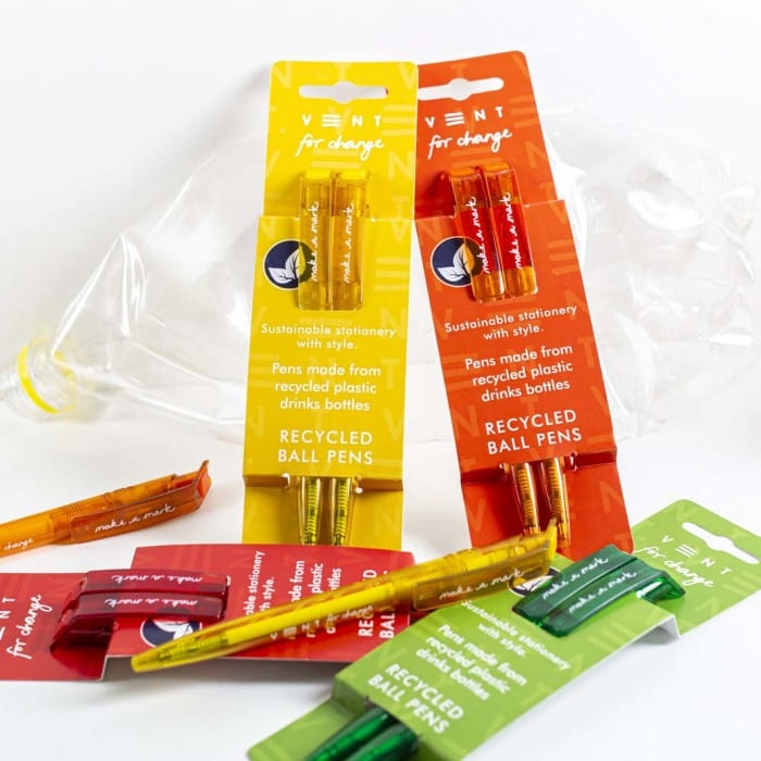 VENT For Change Pens & Pencils VENT Recycled Drinks Bottle Pens